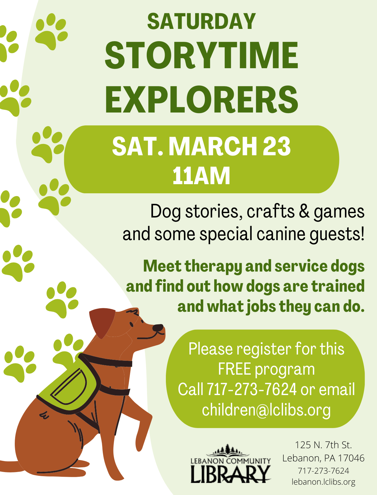Storytime Explorers March 23