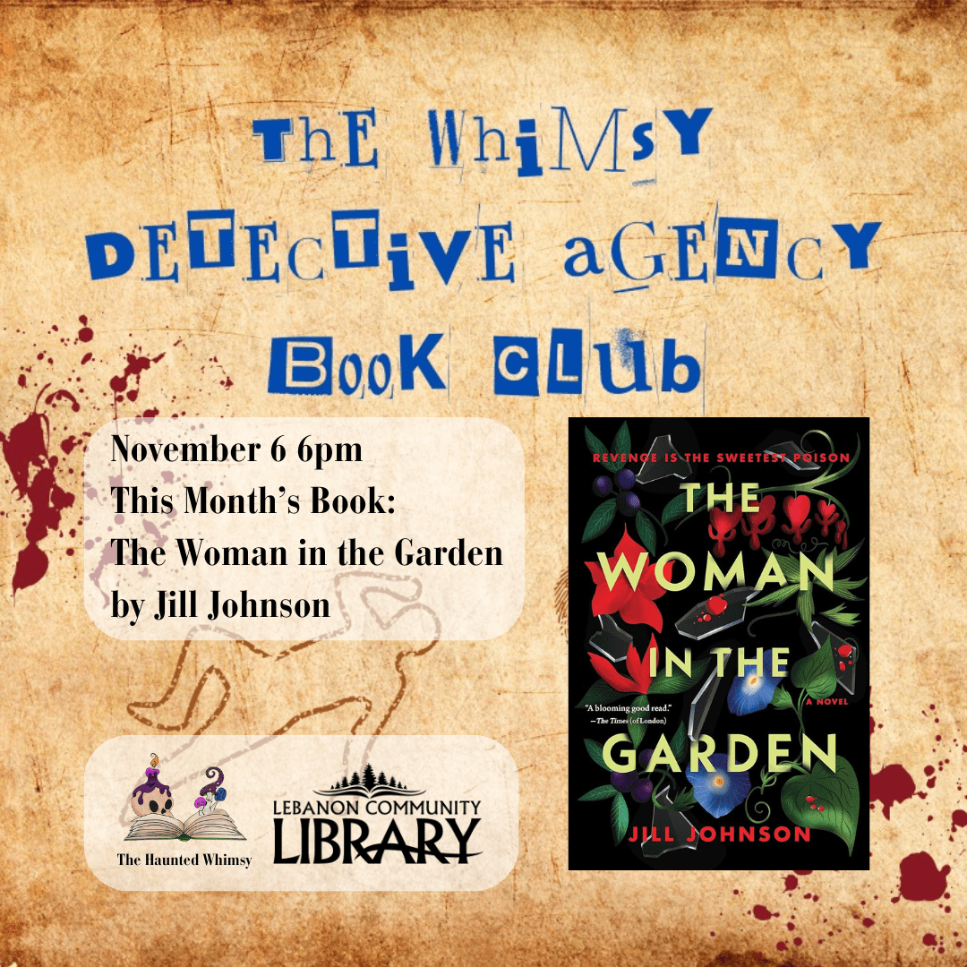 Whimsy Detective Agency Book Club starts Nov 6 at 6pm