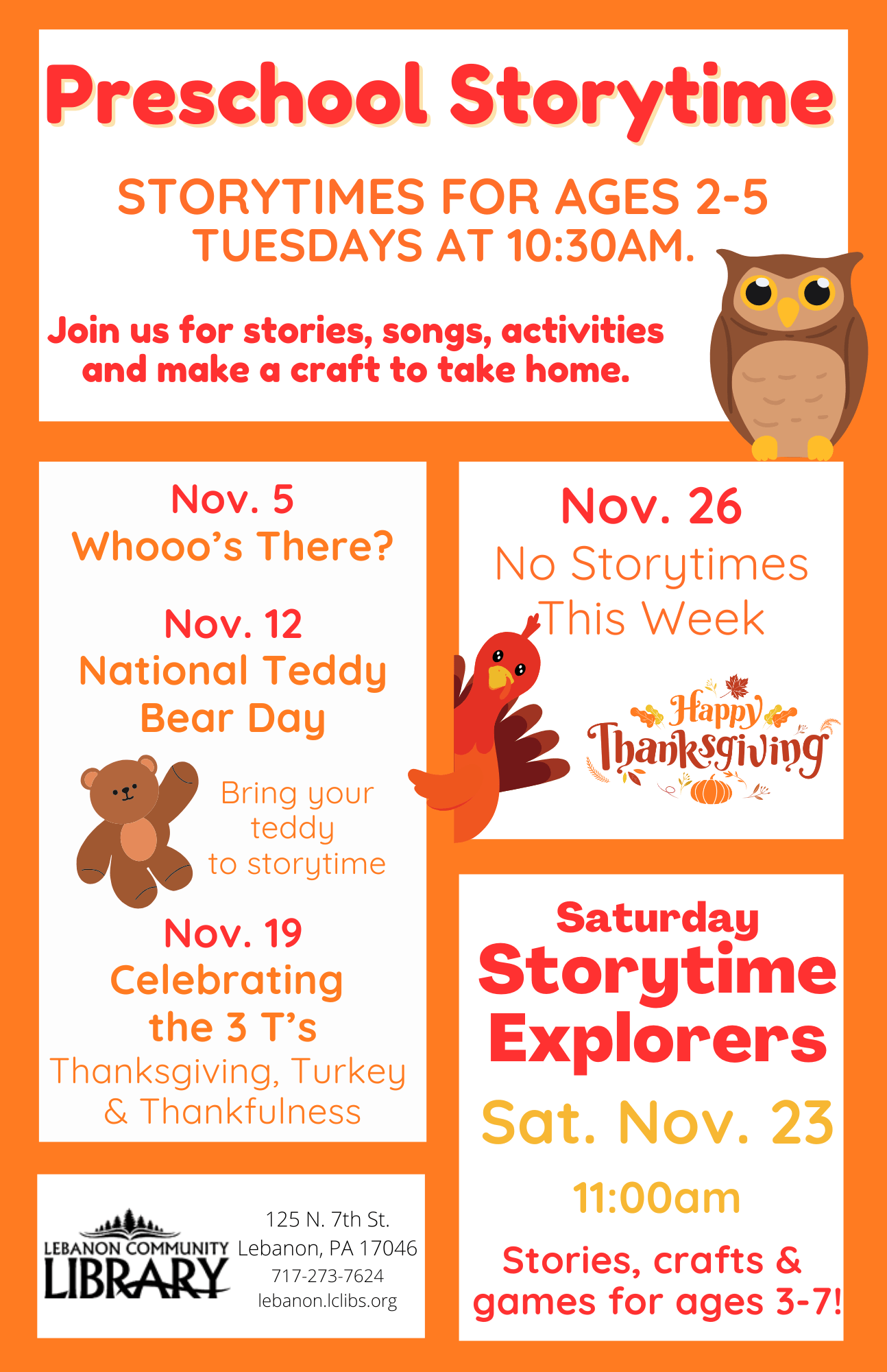 November storytimes