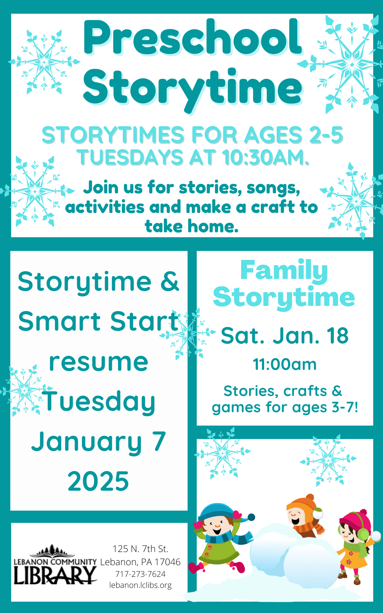 January storytimes