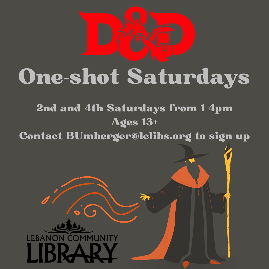 Dungeons & Dragons one-shot Saturdays