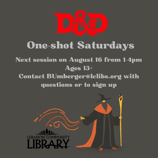 D&D one shot August 16