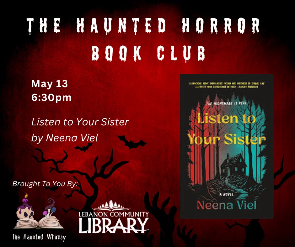 Haunted Horror Book Club May 13 at 6:30pm
