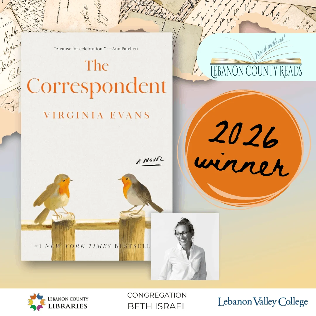 2026 Lebanon County Reads title: The Correspondent by Virginia Evans