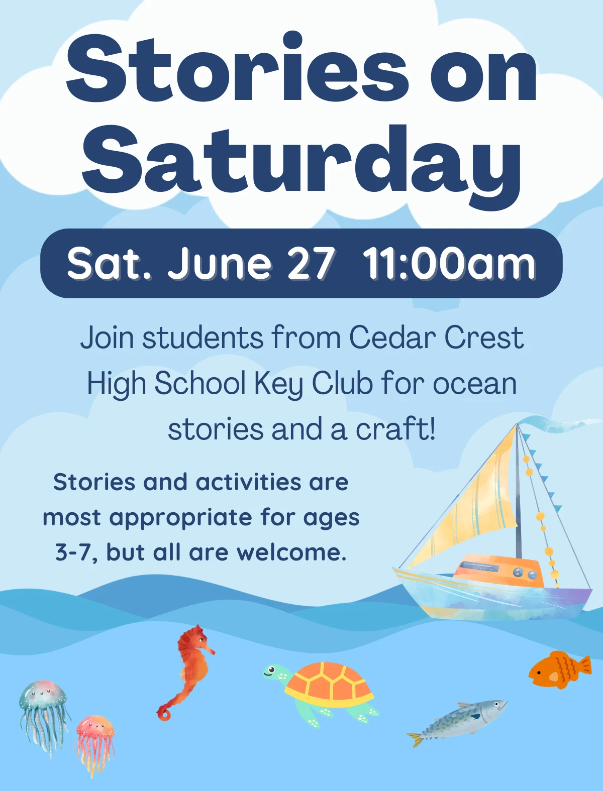 Stories on Saturday June 27 at 11am
