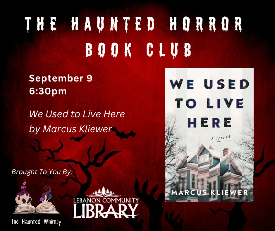 Haunted Horror book club meets Sept 9 at 6:30pm